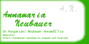 annamaria neubauer business card